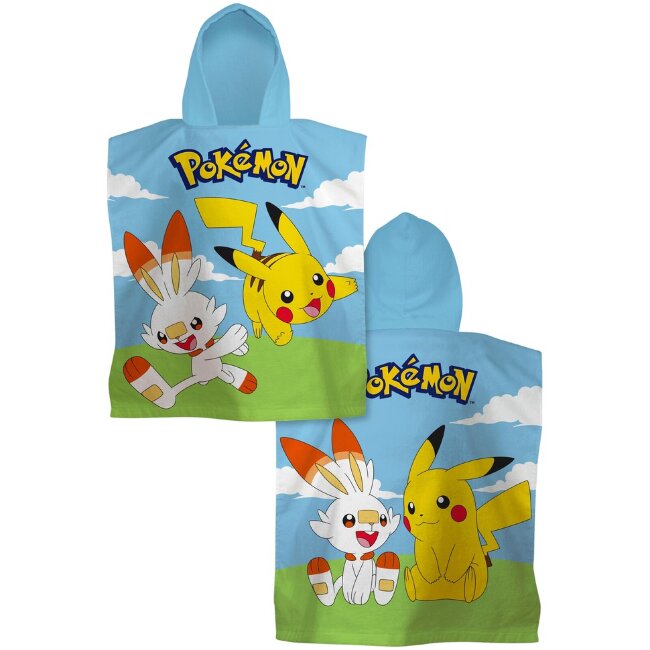 Детский полотенце-пончо Pokemon многоцветное
