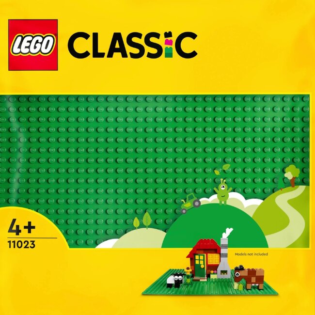 Конструктор LEGO® Classic зеленая строительная плита 11023