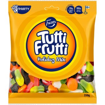 Конфеты Fazer Tutti Frutti Holiday Mix 350 гр Конфеты Fazer Tutti Frutti Holiday Mix 350 гр