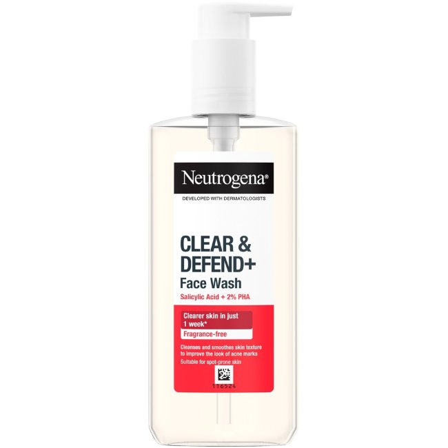 Очищающее средство для лица Neutrogena Clear&Defend+ 200 мл