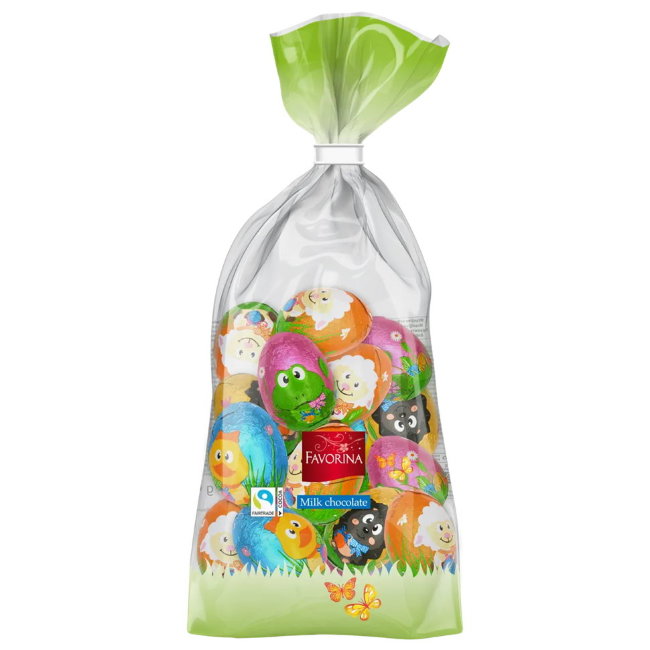 Набор пасхальных яиц Favorina из молочного шоколада 300 гр