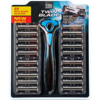 Станок для бритья 1+20 кассет Cien Станок для бритья 1+20 кассет Cien