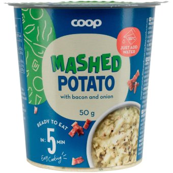 Картофельное пюре с беконом и луком Coop Mashed Potato 50 гр Картофельное пюре с беконом и луком Coop Mashed Potato 50 гр