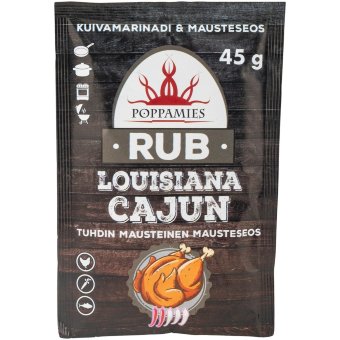 Микс специй Poppamies Rub Louisiana Cajun 45 гр Микс специй Poppamies Rub Louisiana Cajun 45 гр