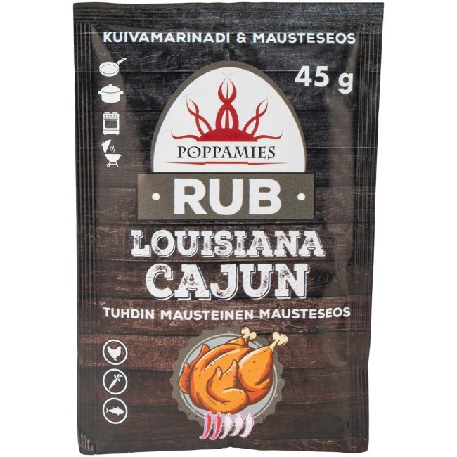 Микс специй Poppamies Rub Louisiana Cajun 45 гр