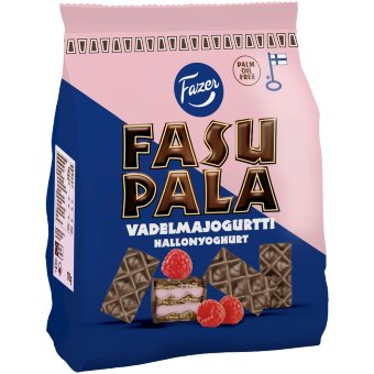Вафли в шоколаде с малиновым йогуртом Fazer Fasupala 175 гр