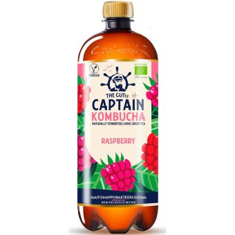Комбуча The Gutsy Captain с малиновым вкусом, органический 950 мл