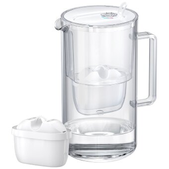 Стеклянный фильтр-кувшин для воды Aquaphor Glass 2,5 л с фильтром Maxfor+ белый