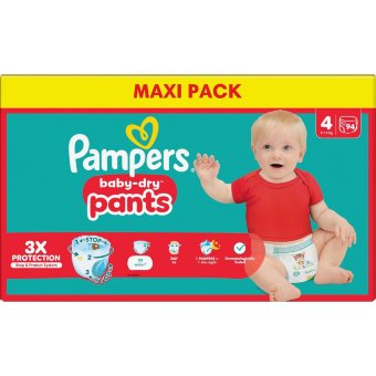 Подгузники-трусики Pampers BabyDry S4 9-15 кг 94 шт Подгузники-трусики Pampers BabyDry S4 9-15 кг 94 шт