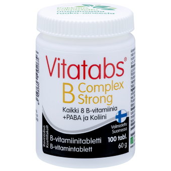 Витамины Vitatabs B-Complex Strong 100 таблеток Hankintatukku Витамины Vitatabs B-Complex Strong 100 таблеток Hankintatukku
