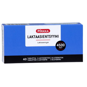 Пищеварительный фермент лактаза Pirkka laktaasi 40 шт Пищеварительный фермент лактаза Pirkka laktaasi 40 шт