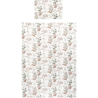 Детское постельное бельё Ciraf Fairytail Forest (120 x 160 + 40 x 60 см) зелёный/бежевый/серый/белый