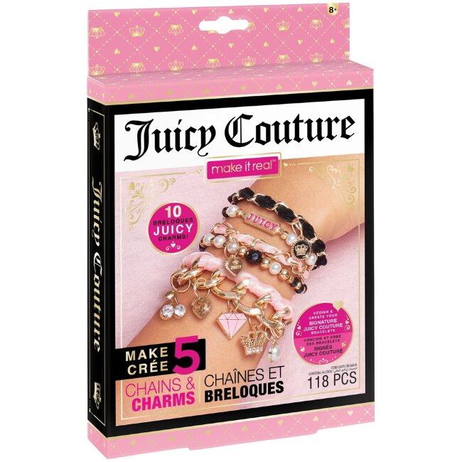 Набор для изготовления браслетов Make It Real Juicy Couture, разнообразные