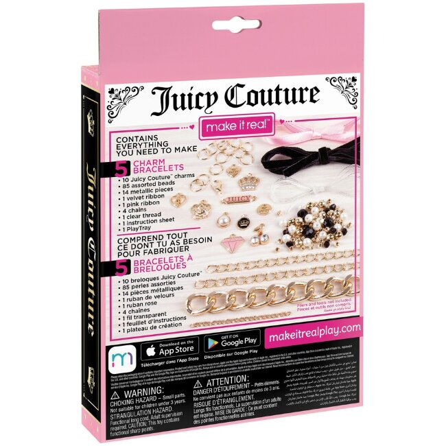 Набор для изготовления браслетов Make It Real Juicy Couture, разнообразные