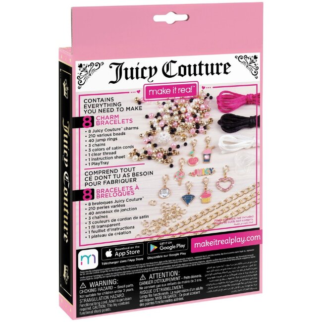Набор для изготовления браслетов Make It Real Juicy Couture, разнообразные