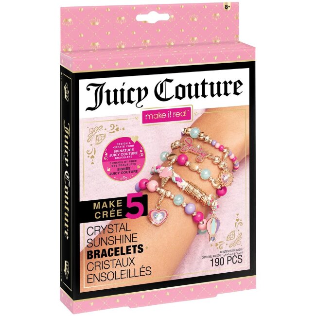 Набор для изготовления браслетов Make It Real Juicy Couture, разнообразные