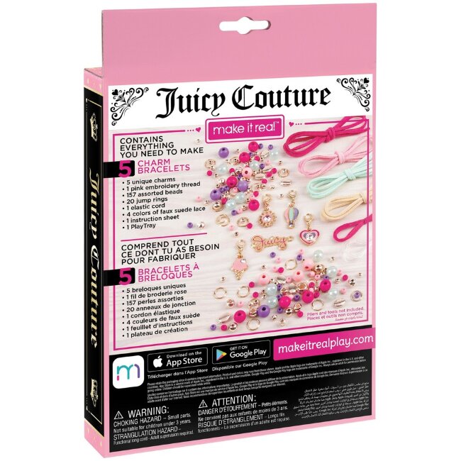 Набор для изготовления браслетов Make It Real Juicy Couture, разнообразные