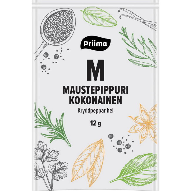 Перец душистый Priima Maustepippuri (горошком) 12 гр