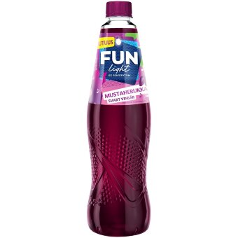Освежающий безсахарный концентрат напитка с ароматом черной смородины FUN Light 0,5 л