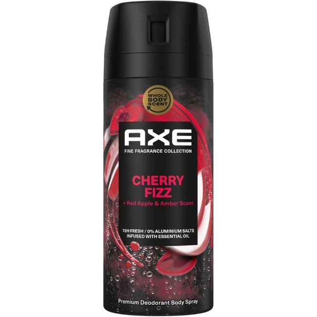 Дезодорант-спрей для тела Axe 72h Fine Fragrance Cherry Fizz 150 мл Дезодорант-спрей для тела Axe 72h Fine Fragrance Cherry Fizz 150 мл