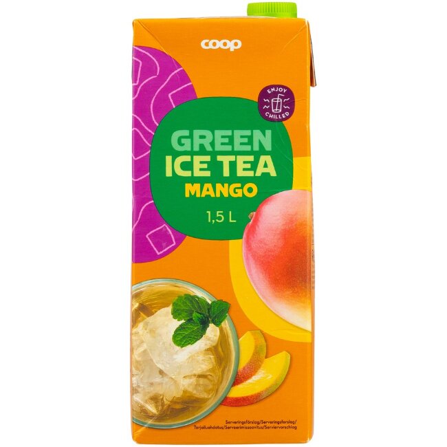 Безалкогольный зеленый чай с манго Coop 1,5 л