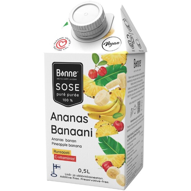 Пюре Bonne ананас-банан 0,5 л