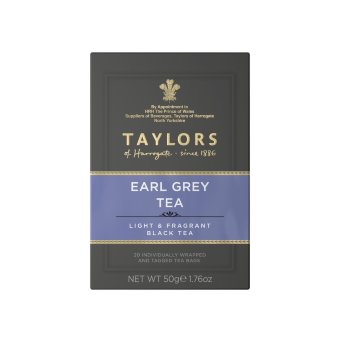 Черный пакетированный чай Taylors of Harrogate Earl Grey 20 шт Черный пакетированный чай Taylors of Harrogate Earl Grey 20 шт