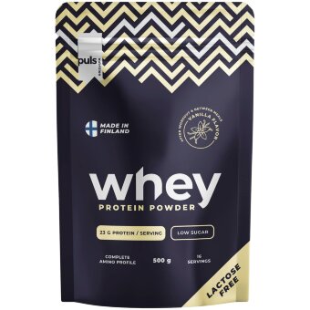 Протеиновый порошок PULS Nutrition WHEY ваниль 500 гр безлактозный отечественный