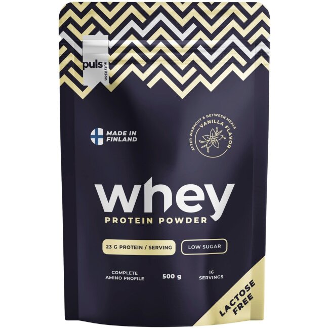 Протеиновый порошок PULS Nutrition WHEY ваниль 500 гр безлактозный отечественный
