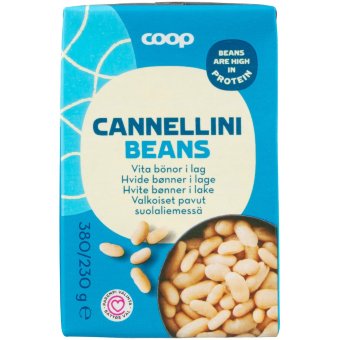 Белая фасоль в рассоле Coop 380/230 гр Белая фасоль в рассоле Coop 380/230 гр