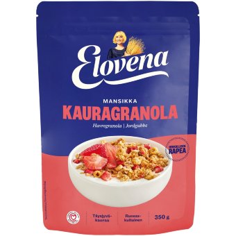 Гранола овсяная с клубникой Elovena 350 гр Гранола овсяная с клубникой Elovena 350 гр