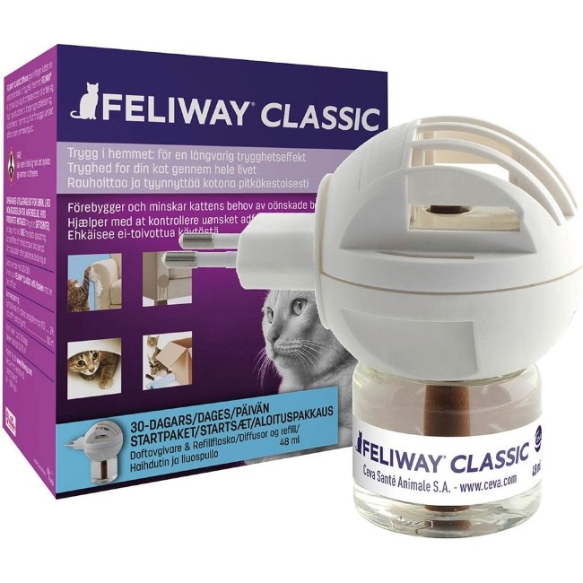 Испаритель и раствор для кошек от стресса Feliway Classic 48 мл
