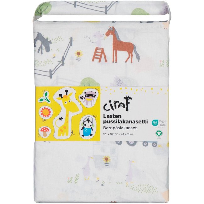 Детское постельное белье Ciraf Farmen 120x160 см, многоцветное