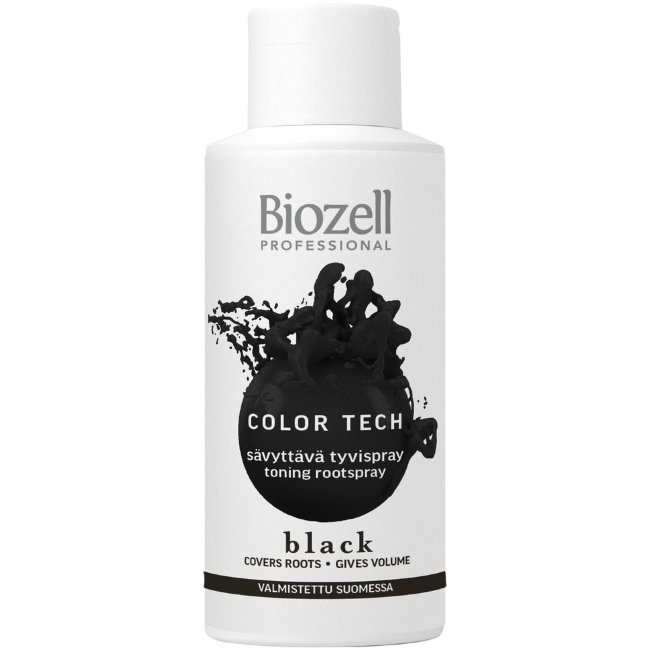 Оттеночный спрей для корней Biozell Color Tech Black 100 мл Оттеночный спрей для корней Biozell Color Tech Black 100 мл