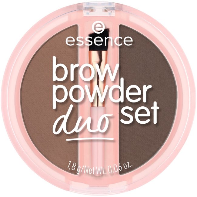 Пудровые тени для бровей essence duo set 02 medium 1.8 гр Пудровые тени для бровей essence duo set 02 medium 1.8 гр