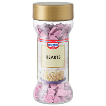 Посыпка кондитерская DR OETKER (розово-фиолетовые сердечки) 40 гр