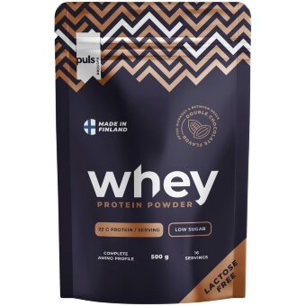 Протеиновый порошок PULS Nutrition WHEY двойной шоколад 500 гр без лактозы отечественный