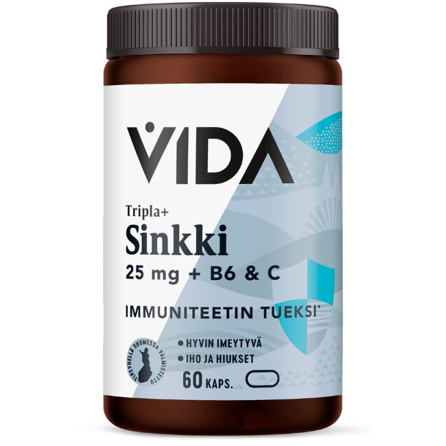 Биологически активная добавка Vida Tripla+ цинк 60 капсул / 30 гр