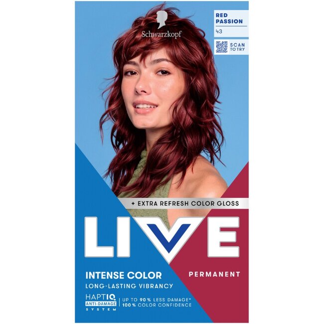 Крем-краска для волос Schwarzkopf LIVE 43 Red Passion Крем-краска для волос Schwarzkopf LIVE 43 Red Passion