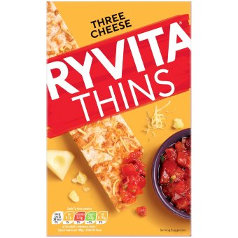 Тонкое печенье Ryvita Kolme juustoa 125 гр