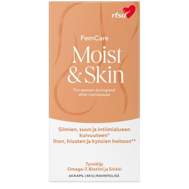 БАД при менопаузе RFSU Moist&Skin для кожи, волос, ногтей и слизистых 60 капсул