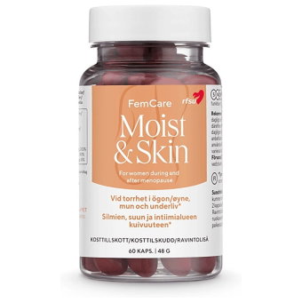 БАД при менопаузе RFSU Moist&Skin для кожи, волос, ногтей и слизистых 60 капсул БАД при менопаузе RFSU Moist&Skin для кожи, волос, ногтей и слизистых 60 капсул