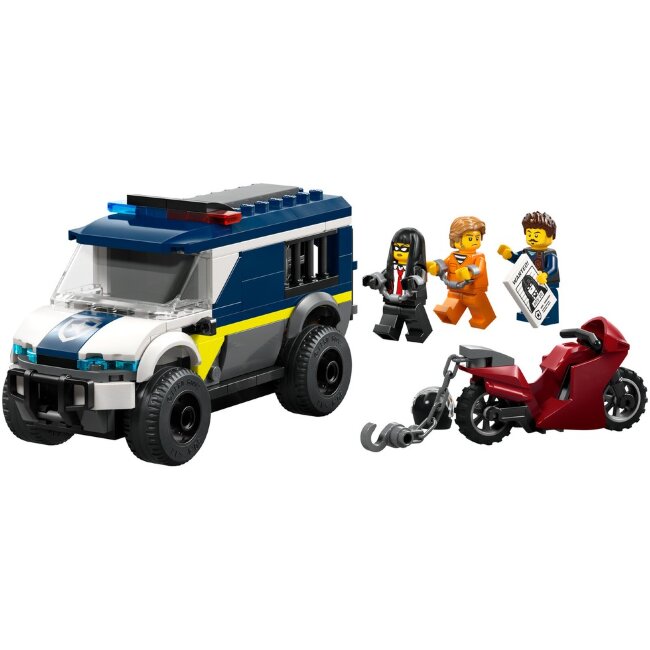 Игрушечный полицейский транспорт LEGO® City 60479 автомобиль для перевозки заключенных