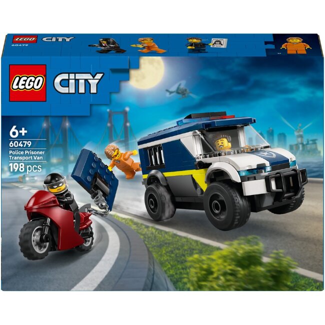 Игрушечный полицейский транспорт LEGO® City 60479 автомобиль для перевозки заключенных