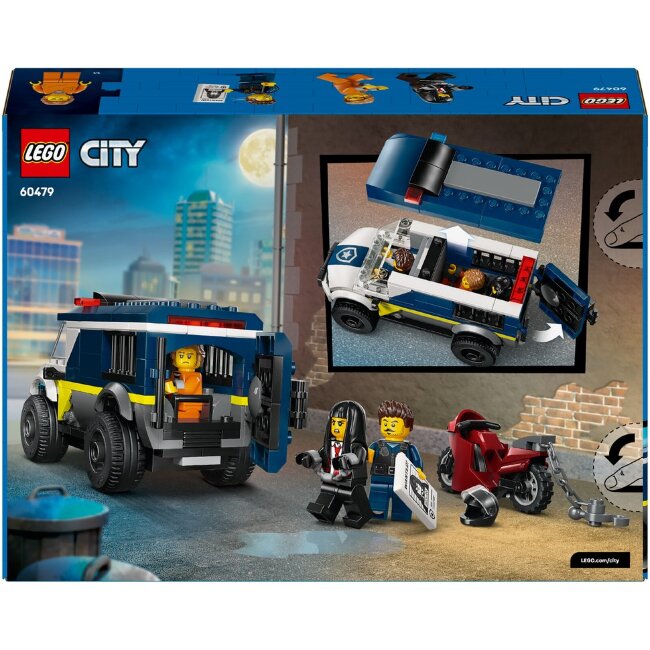 Игрушечный полицейский транспорт LEGO® City 60479 автомобиль для перевозки заключенных