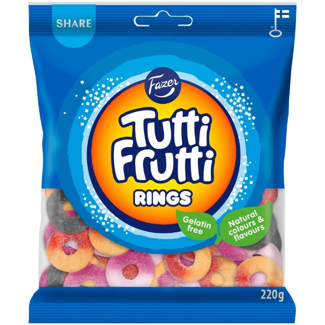 Фруктовый мармелад Fazer Tutti Frutti 220 гр