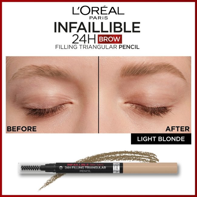 Карандаш для бровей L'Oréal Paris Infaillible Brows 24H Filling Triangular 5.0 светлый каштановый 1 мл