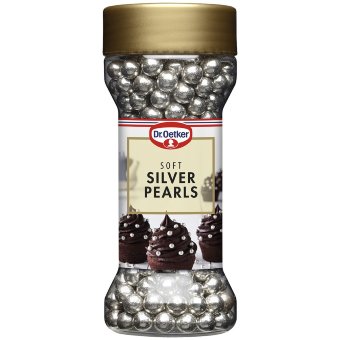 Шоколадное кондительское украшение DR OETKER (серебряные жемчужины) 45 гр