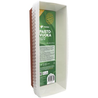 Экологичная картонная форма для выпечки Eskimo (прямоугольная) 3шт 24х80х50мм Экологичная картонная форма для выпечки Eskimo (прямоугольная) 3шт 24х80х50мм