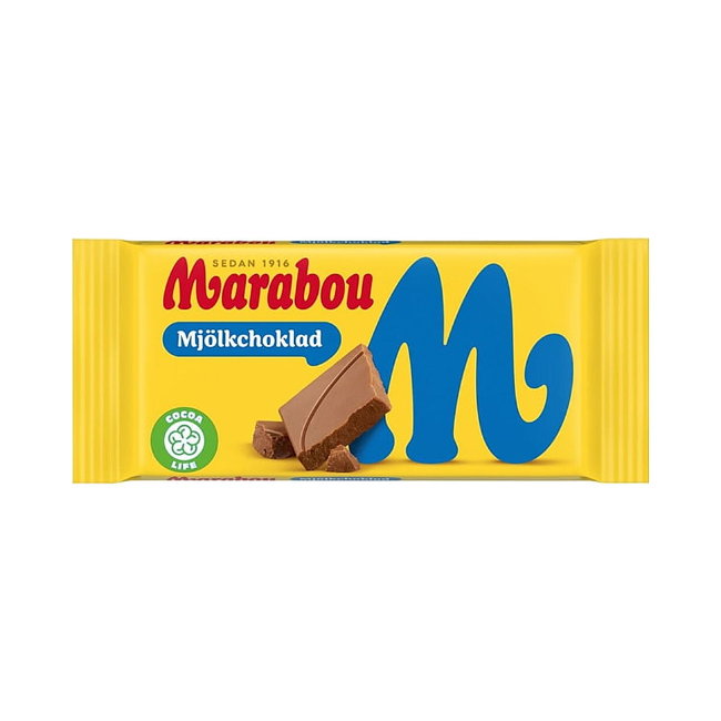 Мини-шоколад молочный Marabou 24 гр